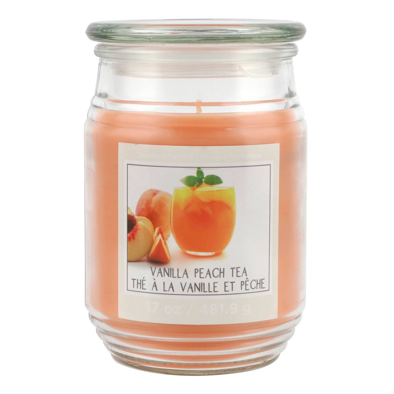 Vanilla Peach Tea Scented Jar Candle by Ashland&#xAE;